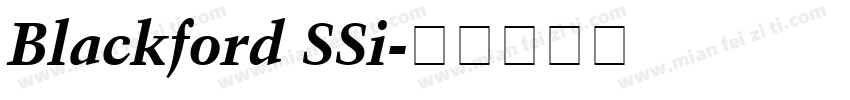 Blackford SSi字体转换